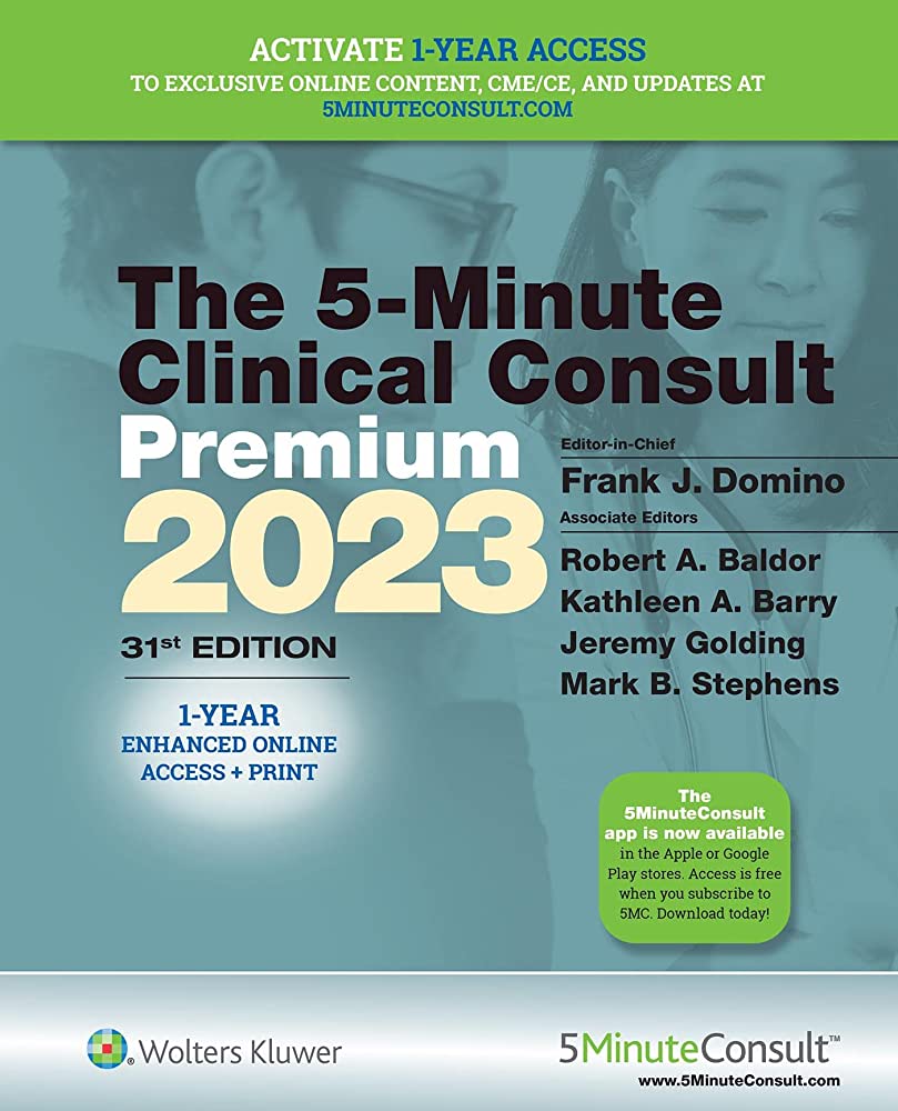 The 5Minute Clinical Consult 2023 Premium. Thirtyfirst edition